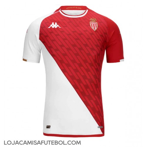 Camisa de Futebol AS Monaco Equipamento Principal 2023-24 Manga Curta